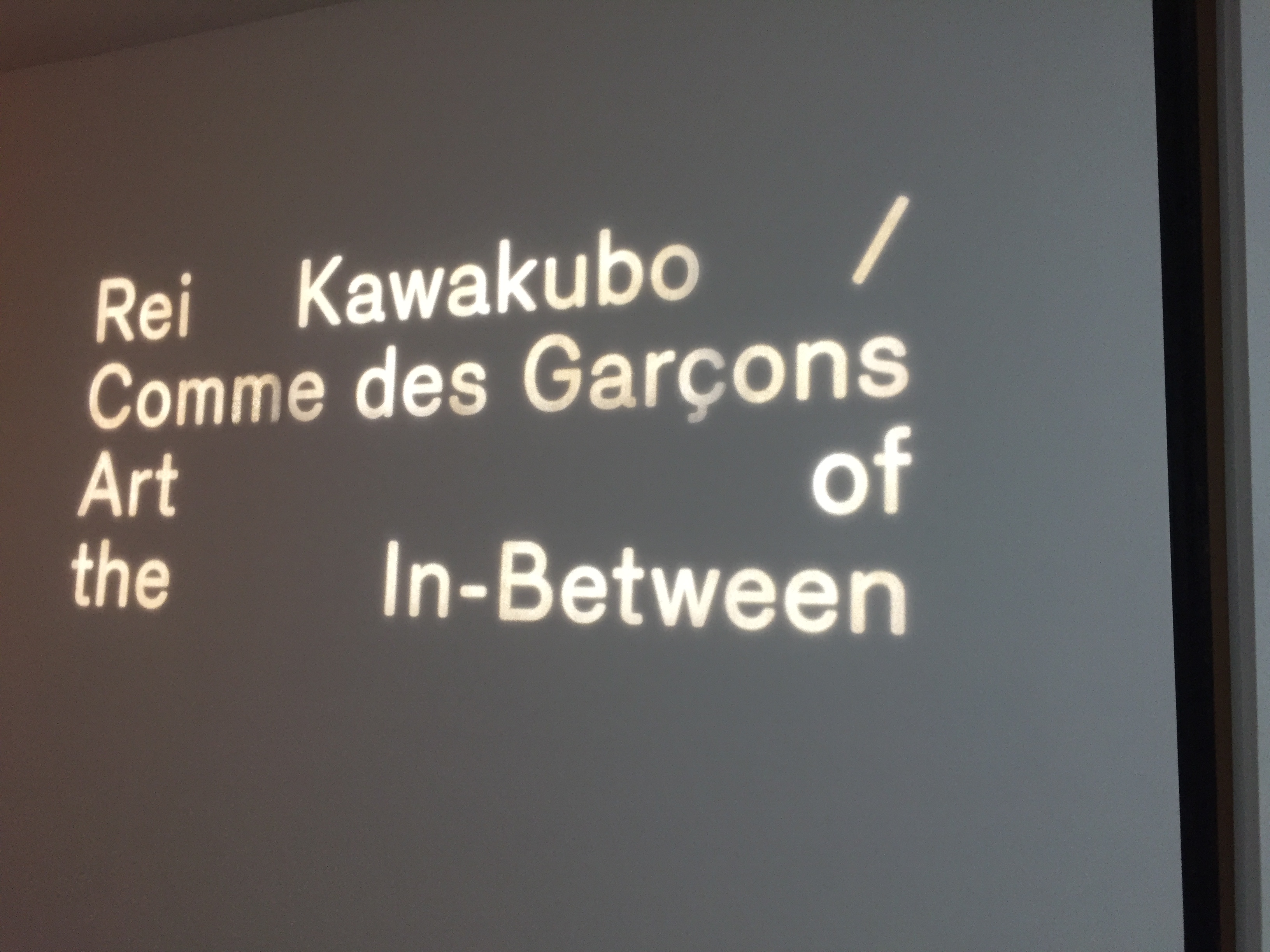 Rei Kawakubo/Comme des Garcons exhibition documentation