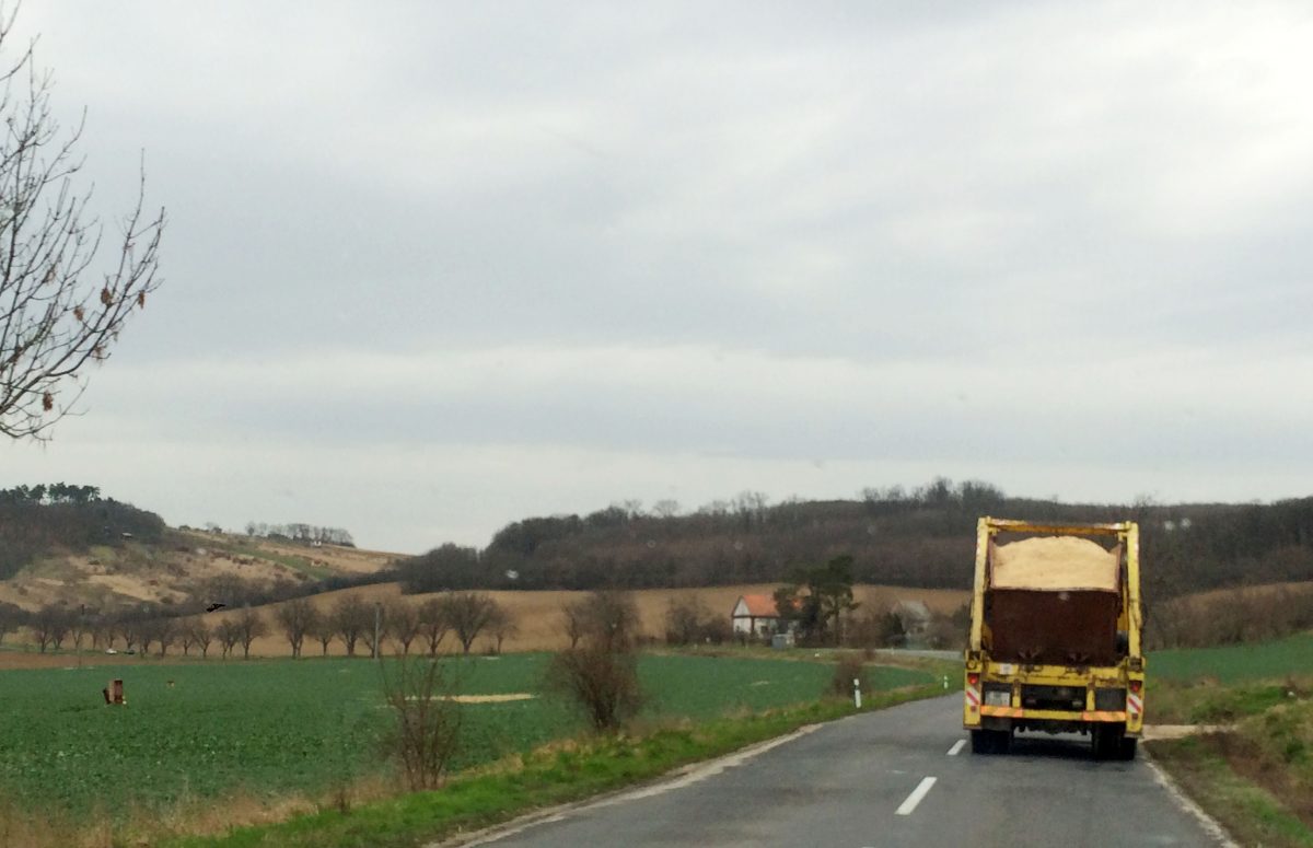 Landscape from an Eastern European road