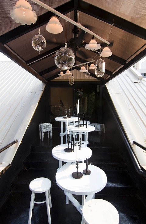 Gallery attached to Saran Yen Panya's studio