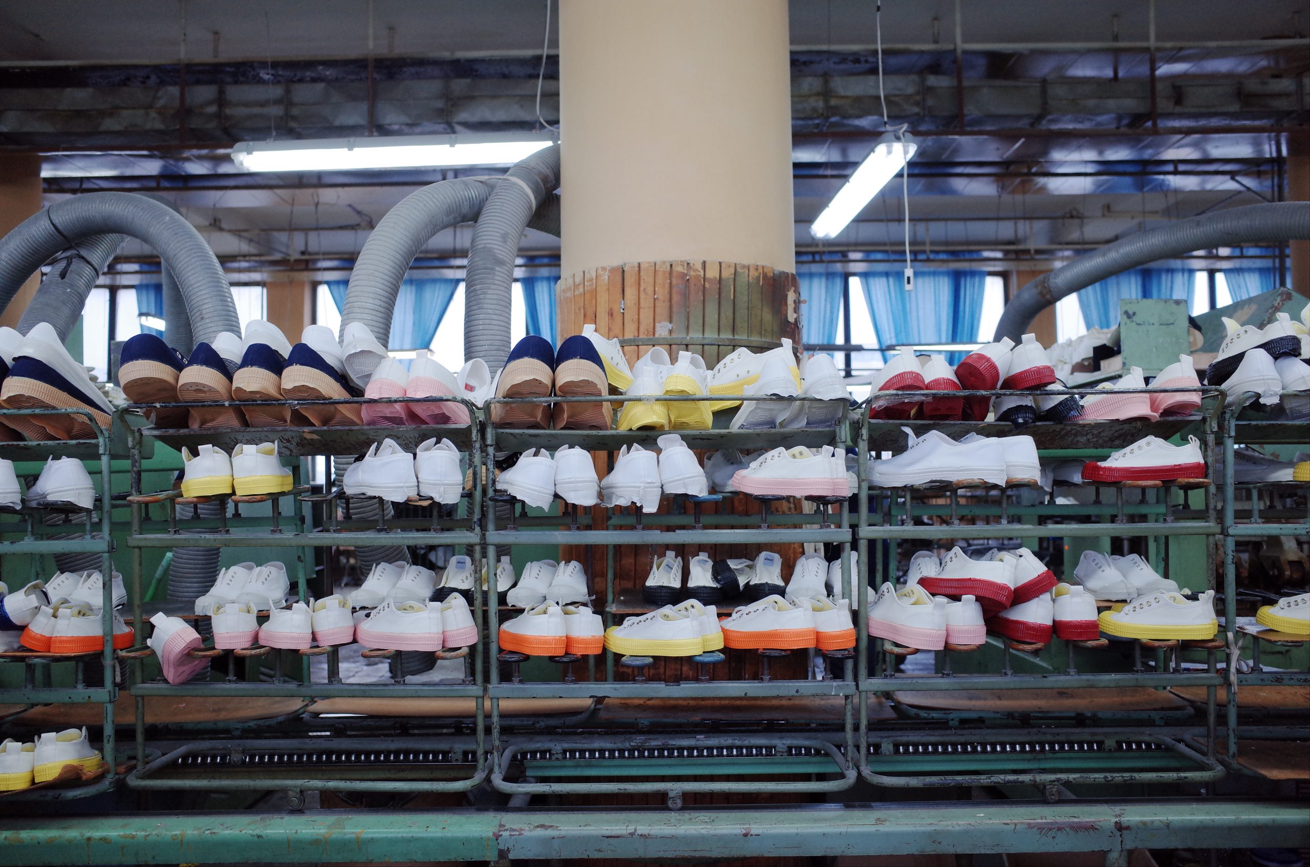 NOVESTA sneakers at the factory